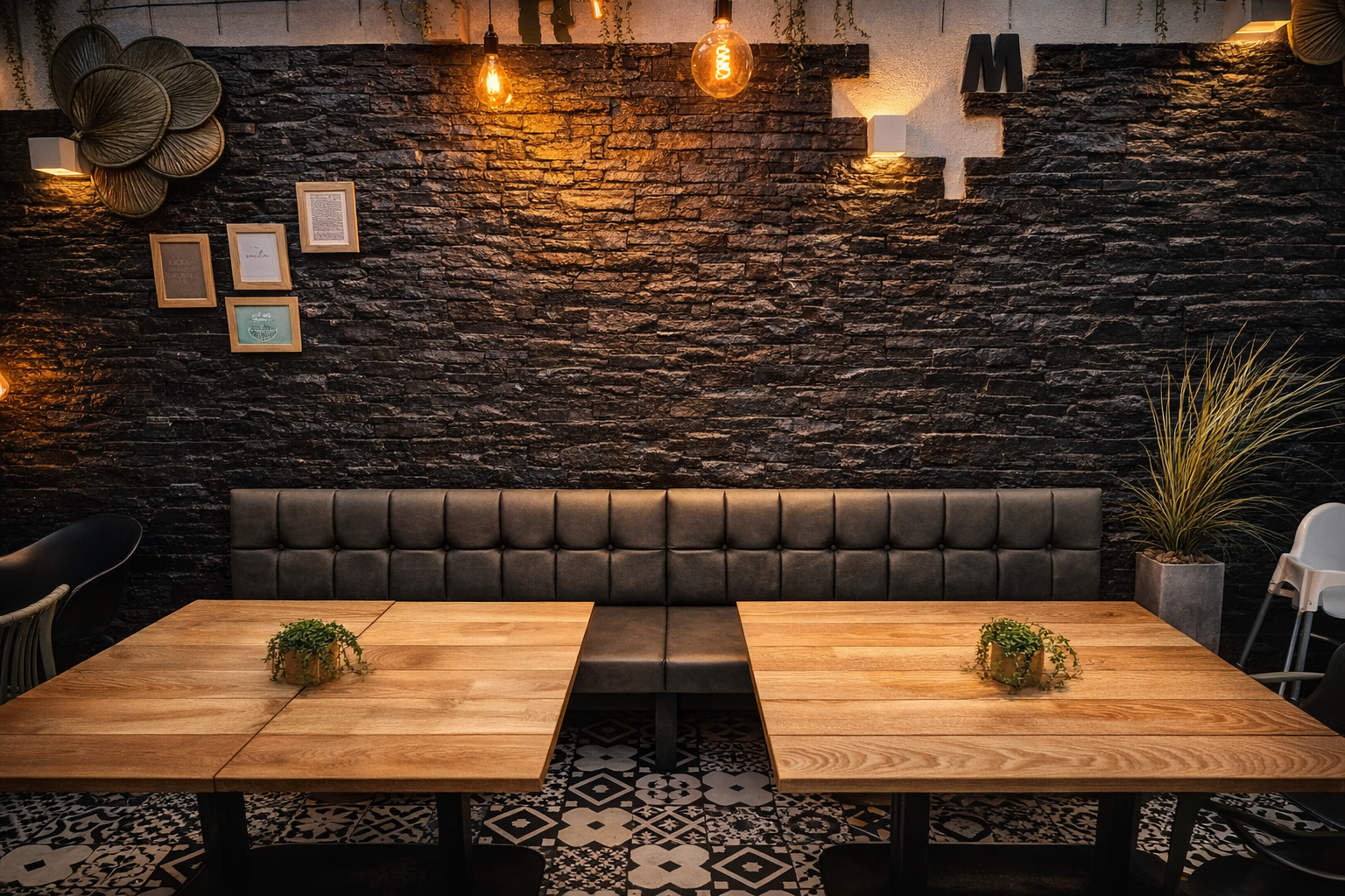 Gastro Rückenlehne im Restaurant